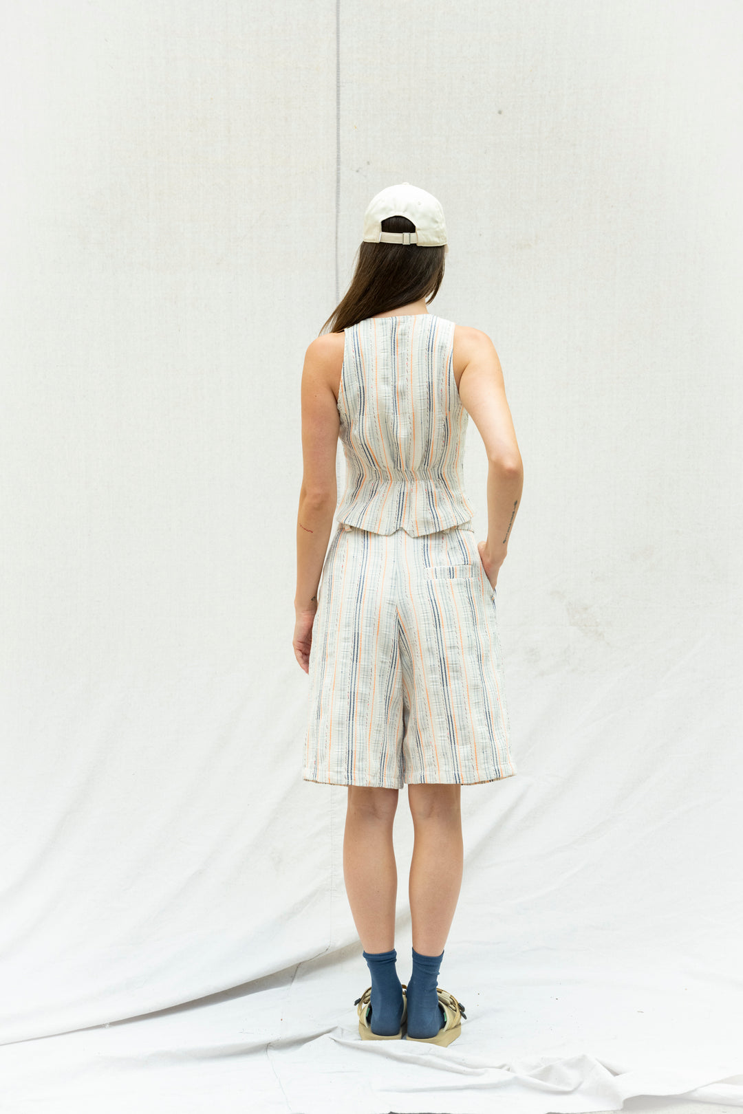 Almost Perfect Bogota Striped Waistcoat