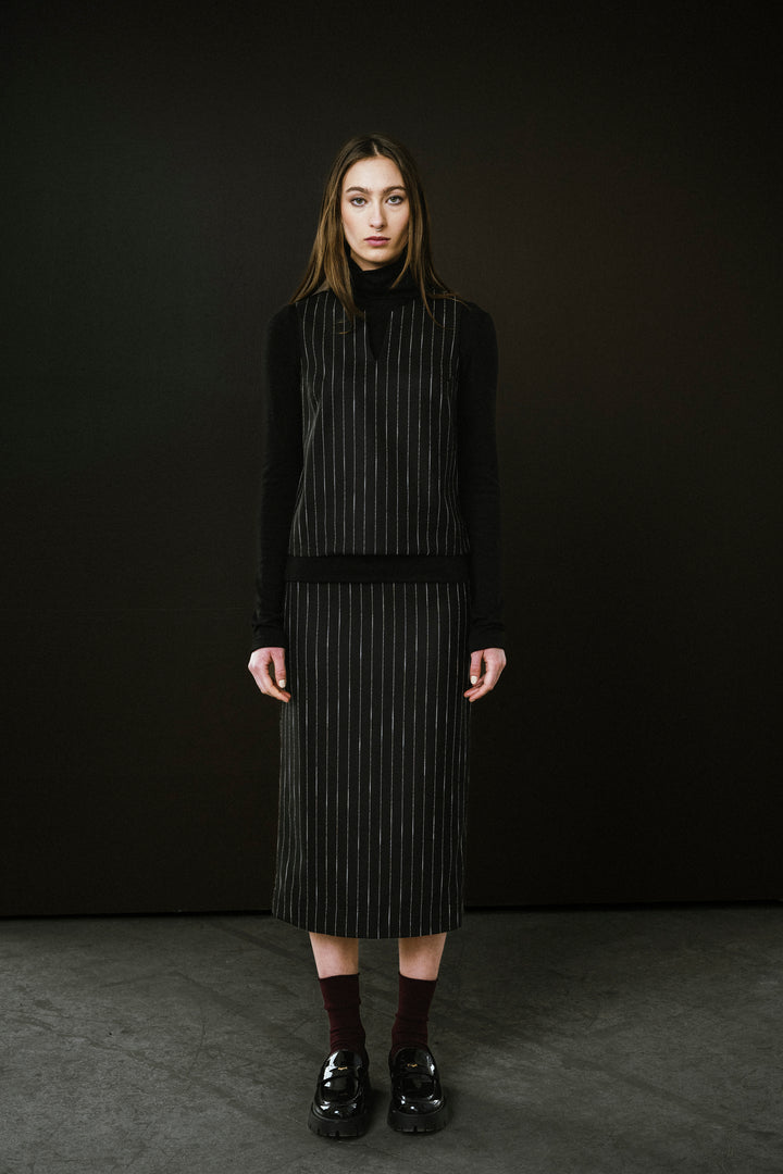 Regent Top Pinstripe