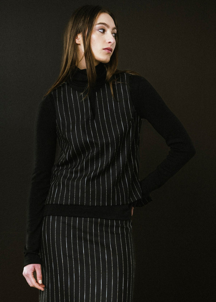 Regent Top Pinstripe