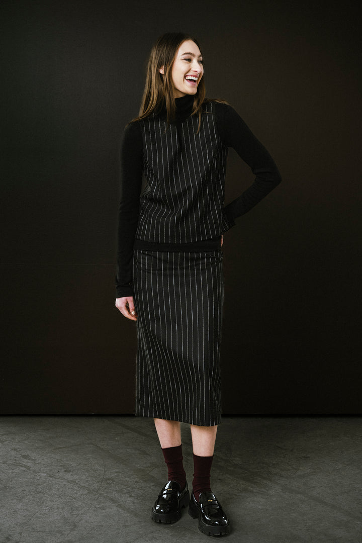 Regent Skirt Pinstripe