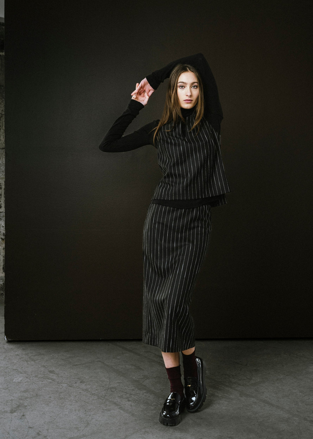 Regent Top Pinstripe