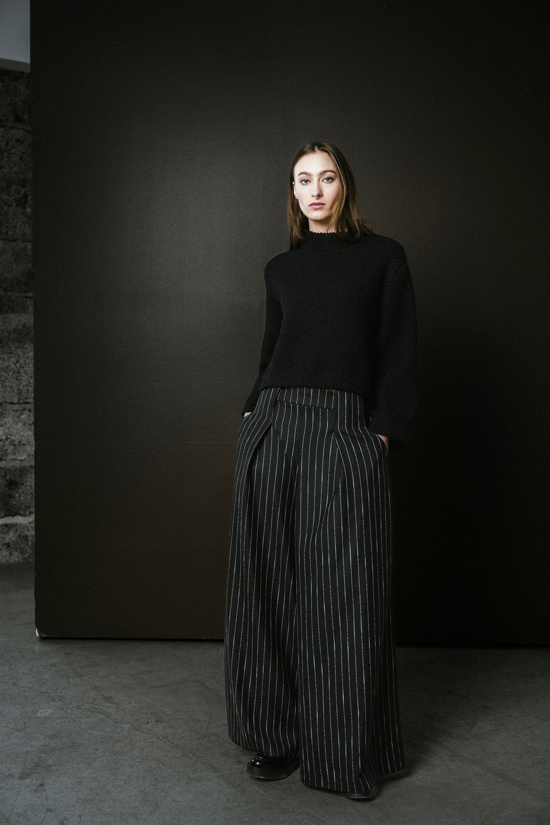 Nancy Pinstripe Trousers