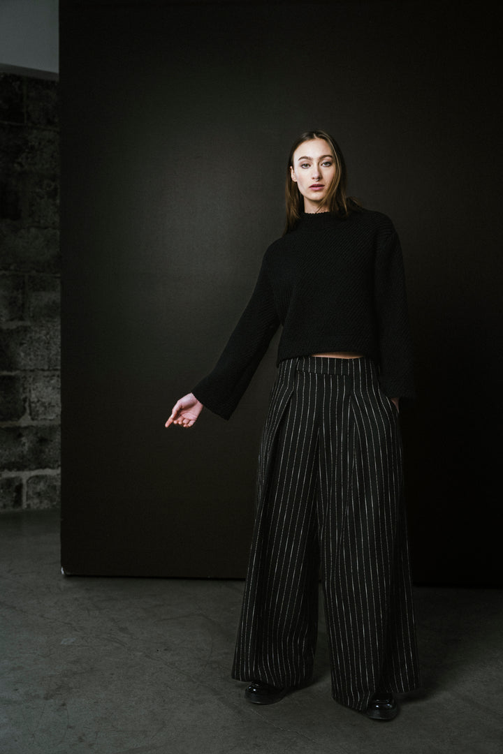 Nancy Pinstripe Trousers