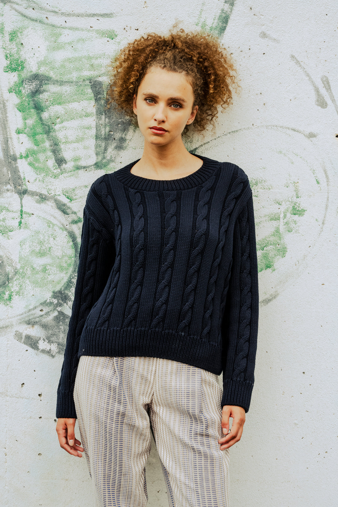 Pull en coton tricoté Chelsea