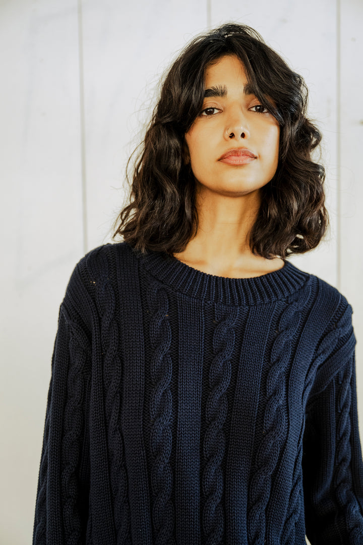 Pull en coton tricoté Chelsea