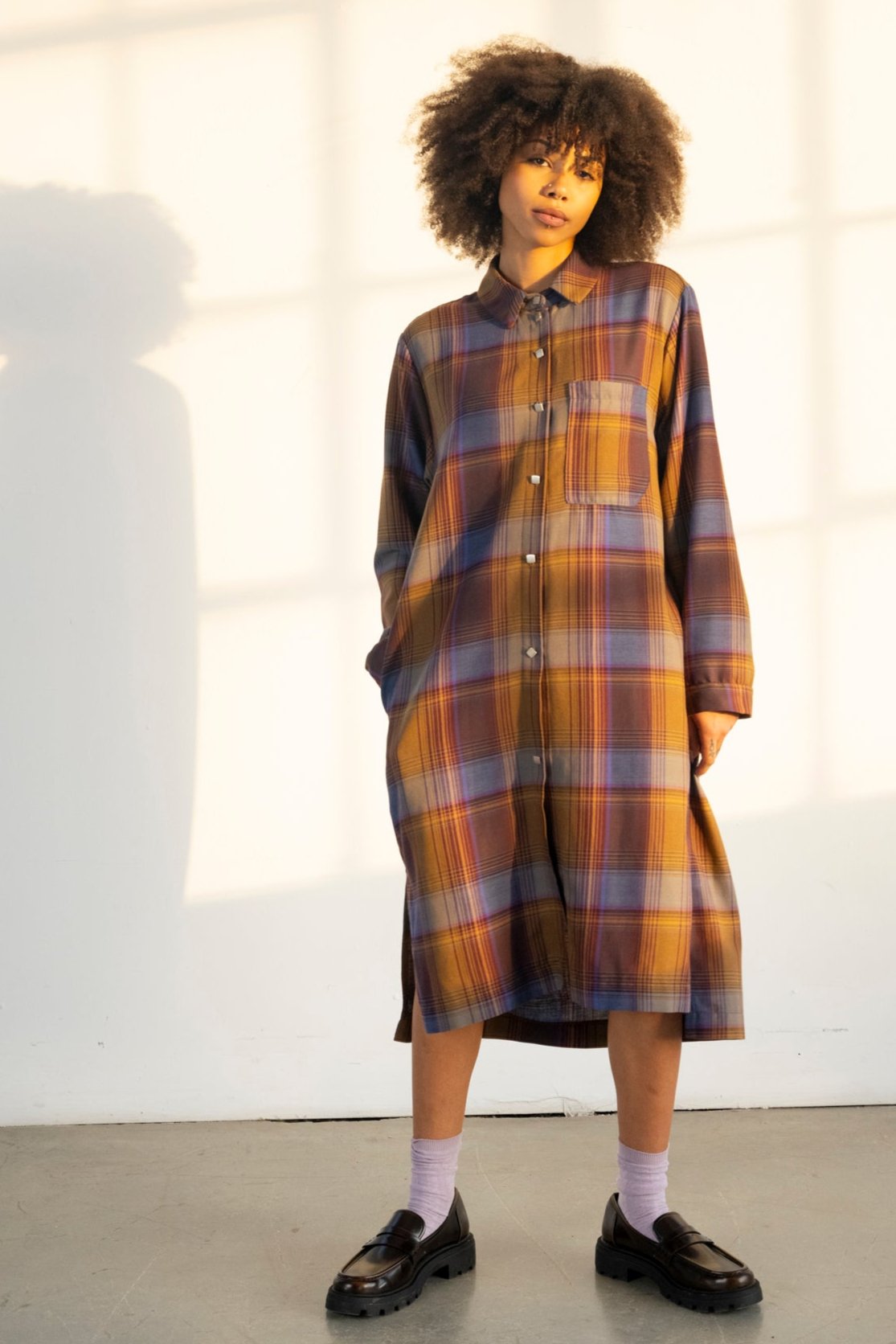 ワンピース Checkered Pleats Long Shirt Dress 2025年最新】checkered pleats long shirt dressの人気アイテム