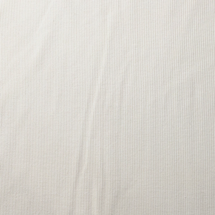 Tissu côtelé crème