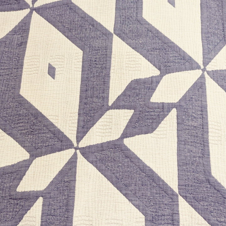 Geometric Blue Jacquard