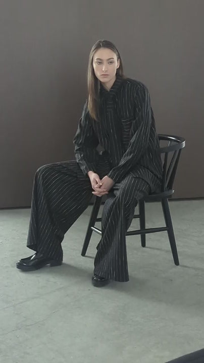 Nancy Pinstripe Trousers