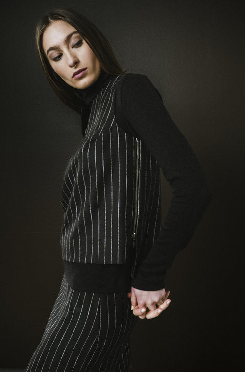 Regent Top Pinstripe