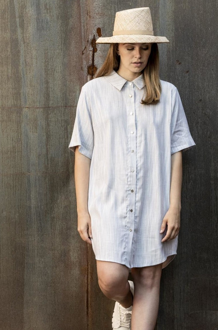 Almost Perfect Atlantica Shirt Dress - L