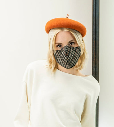 3 Layers Mask - Plaid Velour