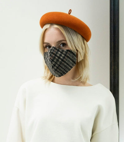 3 Layers Mask - Plaid Velour