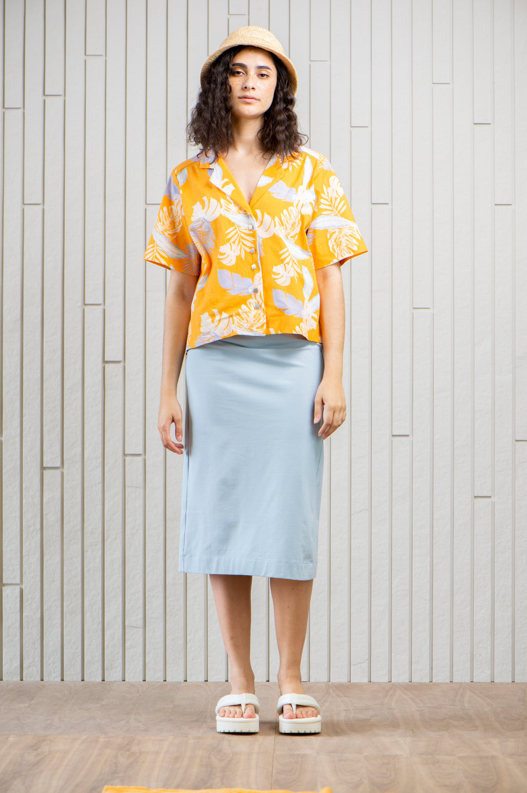 westwood-midi-tube-skirt-Canadian-designer-blue