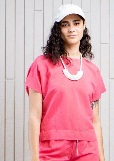 tofino-linen-top-boxy-square-Canadian-designer-raspberry