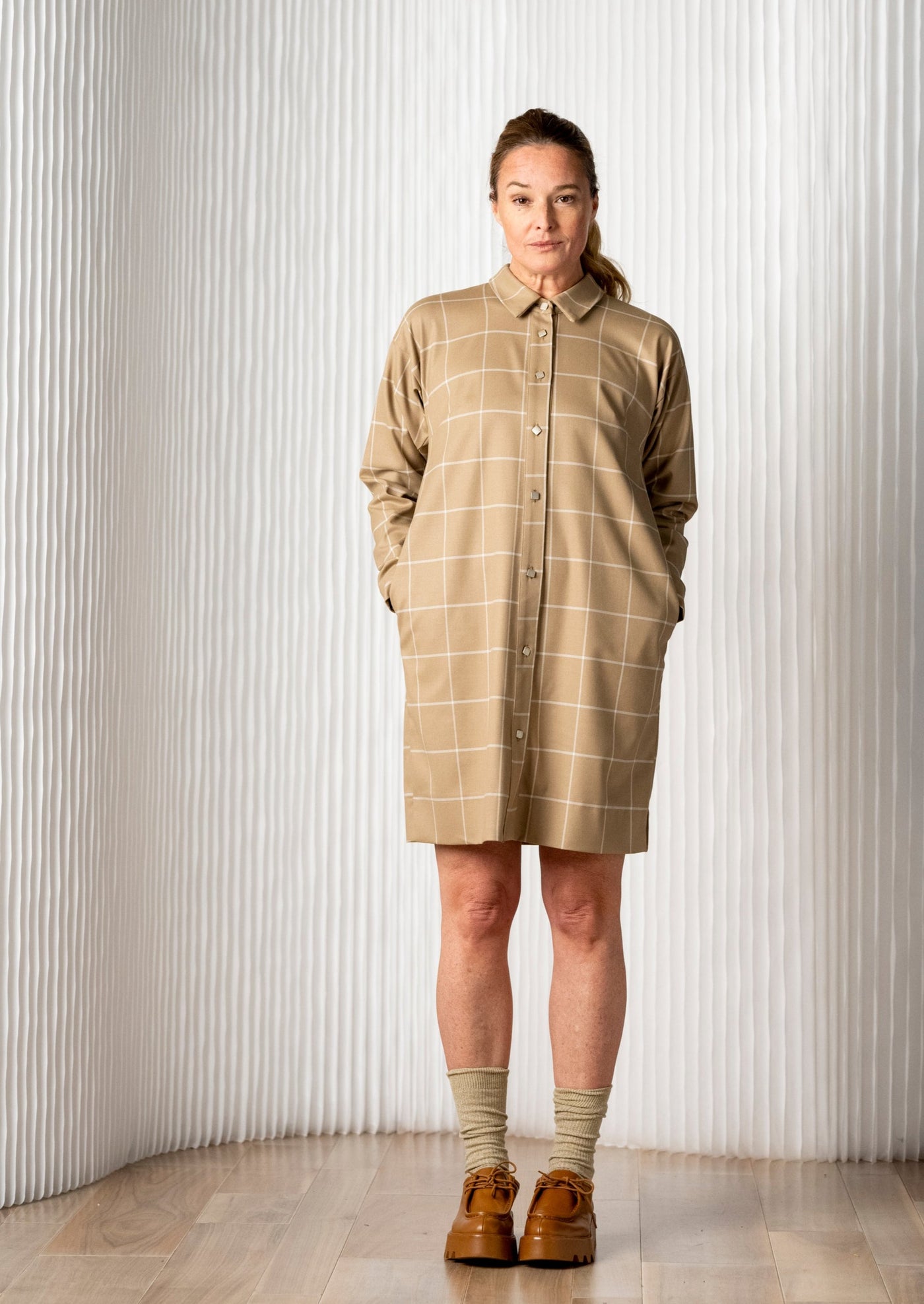 sussex-long-camel-shirt-dress-grid