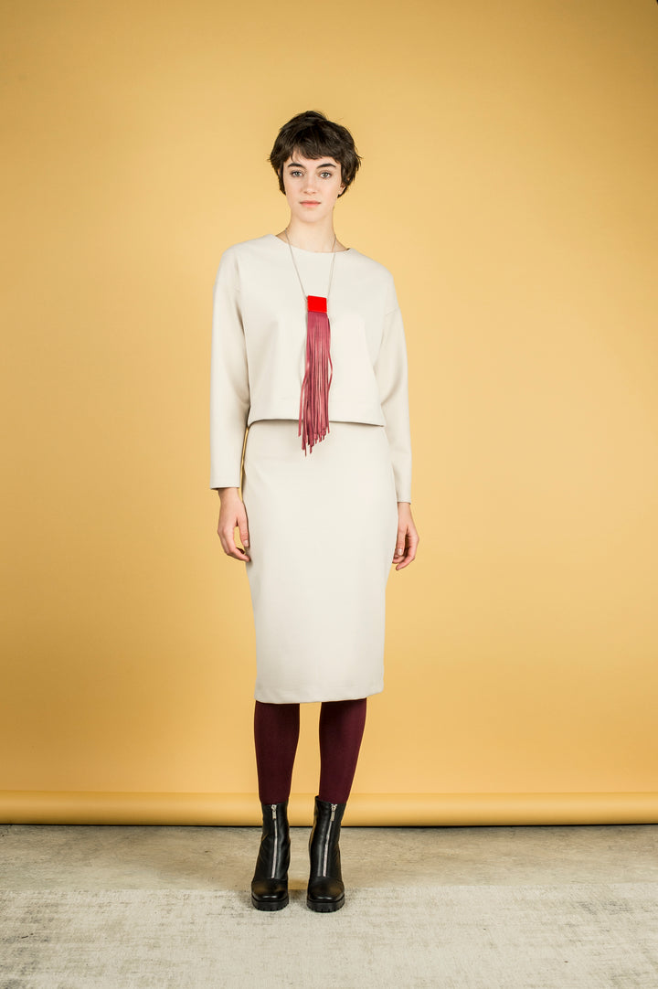JUPE CRAYON White