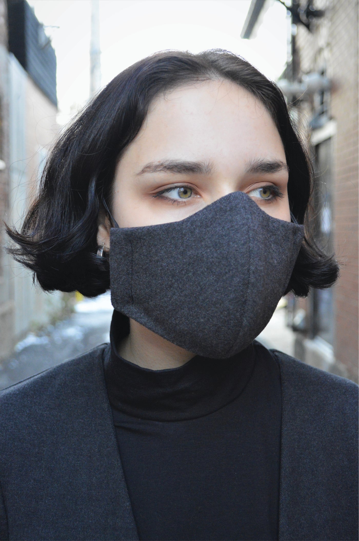 3 Layers Mask - Charcoal Velour