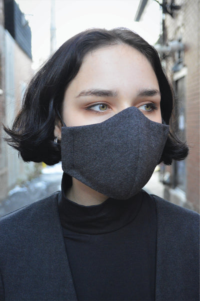 Masque 3 épaisseurs - Velour Charcoal