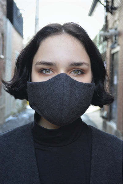 Masque 3 épaisseurs - Velour Charcoal